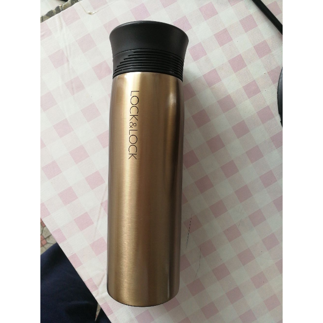 乐扣乐扣locklock保温杯lhc4119g304不锈钢400ml金色