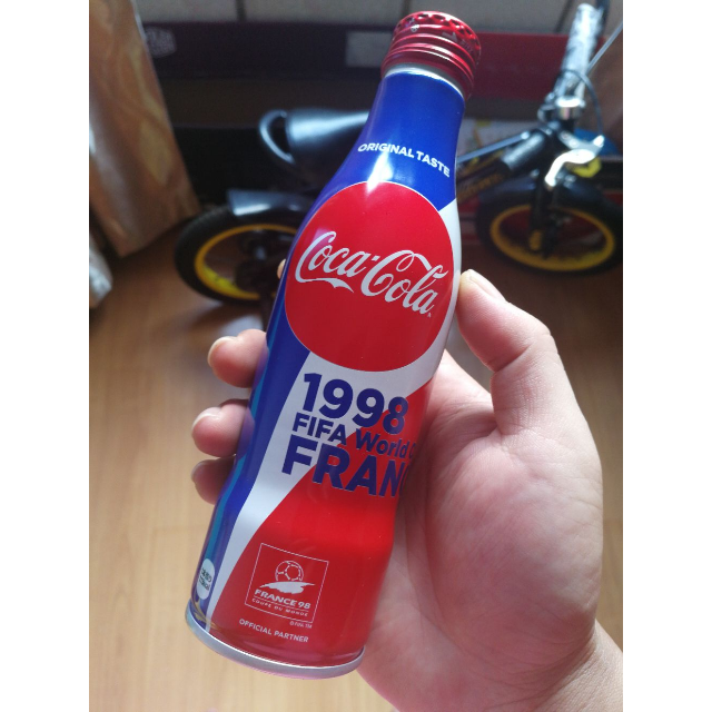 单瓶装cocacola可口可乐20周年世界杯珍藏版250ml瓶6届世界杯举办国版