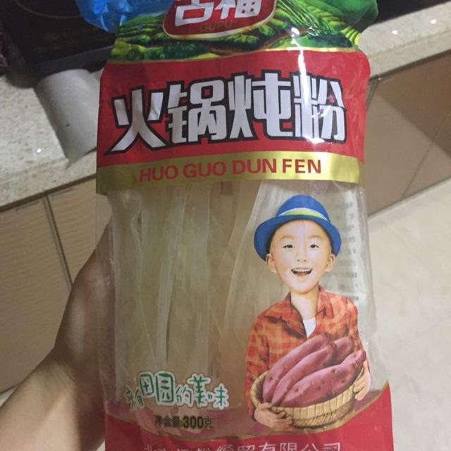 古福火鍋燉粉300g紅薯粉地瓜粉條火鍋食材酸辣粉豬肉燉粉條粉絲