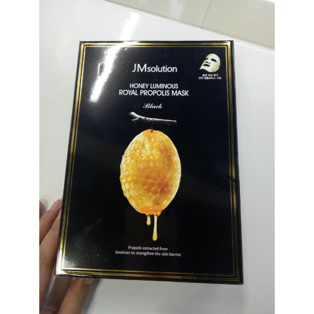 韩国jmsolution肌司研莹润蜂胶面膜黑臻版30ml10片