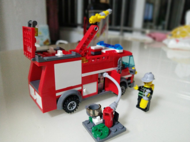 开智兼容乐高拼装塑料小颗粒城市消防系列消防指挥中心消防总署6岁