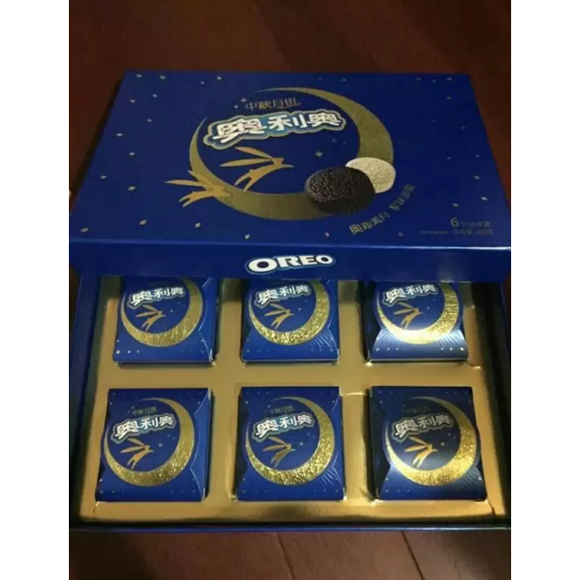 奥利奥中秋月饼6个装480g盒亿滋出品