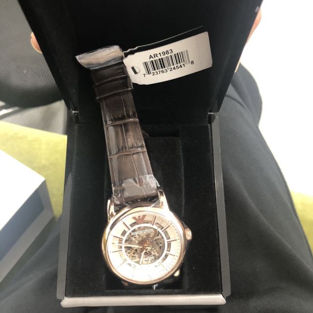 阿玛尼(emporio armani)ar1980 机械表 女士 皮革表带复古商务女士