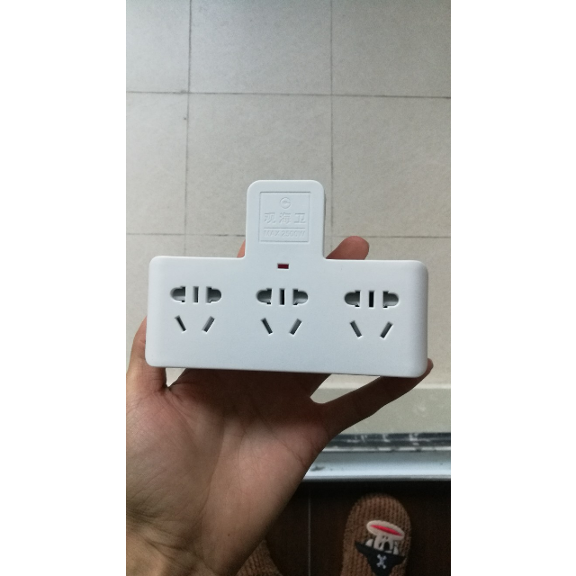 观海卫 家用插座转换器插头无线插排插板多功能一转多二三usb多用不带