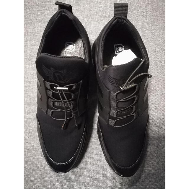 德欧老头皮鞋冬季男鞋商务休闲鞋男内增高男鞋百搭休闲运动鞋橡胶鞋底