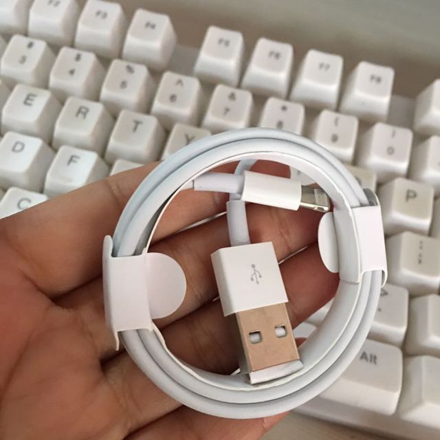 oce苹果手机扁头数据线苹果xxsiphone78plus6slightning接口充电线1米