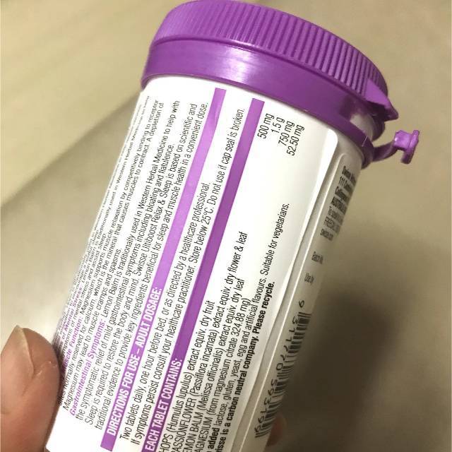 swisse睡眠片缬草片100片瓶澳洲进口膳食营养补充剂