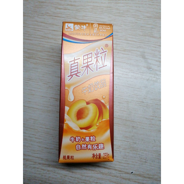 蒙牛真果粒牛奶饮品桃果粒250g12盒