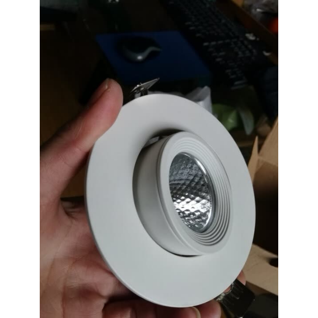 一极喜光 5w象鼻灯明装led天花灯cob牛眼服装店聚光背景墙射灯具 旋转