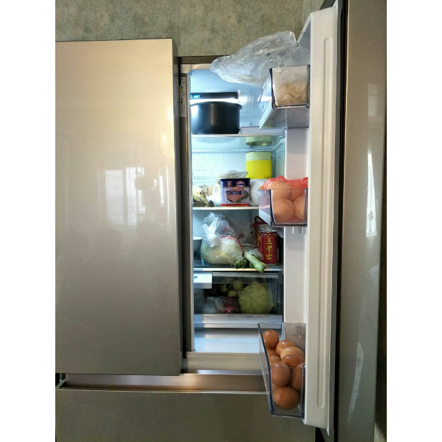 【二手99新】未使用 海尔冰箱 bcd-415wdvc香槟金 精控干湿分储,变频