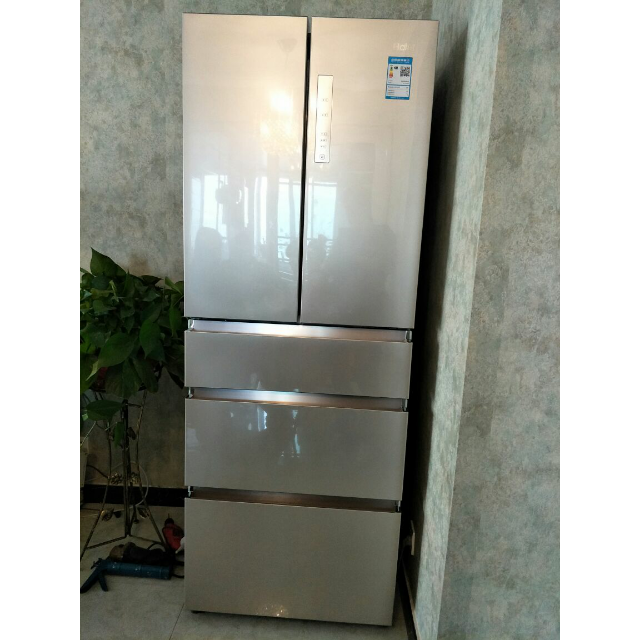 【二手99新】未使用 海尔冰箱 bcd-415wdvc香槟金 精控干湿分储,变频