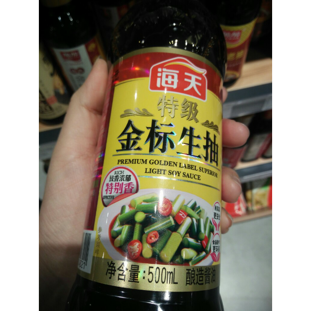 海天特级金标生抽500ml瓶