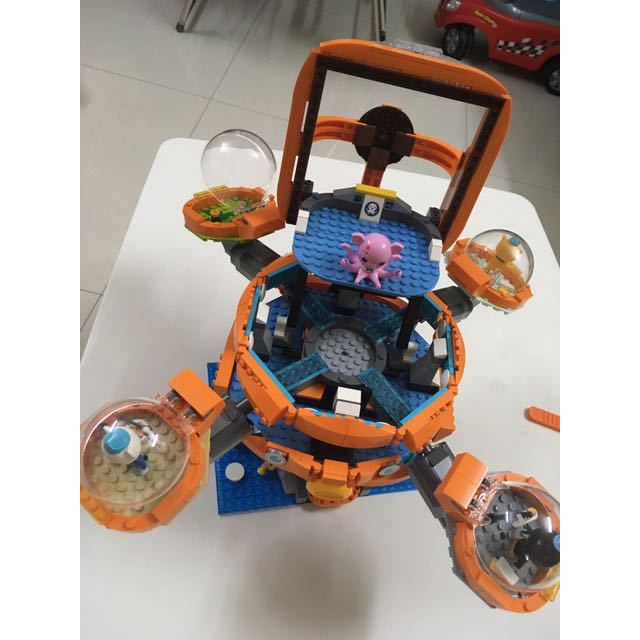 启蒙积木海底小纵队拼装章鱼堡舰艇套装8兼容乐高男孩子女孩儿童益智