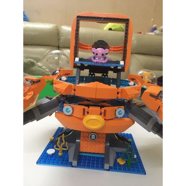 启蒙积木海底小纵队拼装章鱼堡舰艇套装8兼容乐高男孩子女孩儿童益智