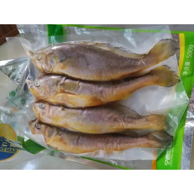 三都港sandugang冷冻三去小黄鱼500g4条袋装宁德大花鱼海鲜水产