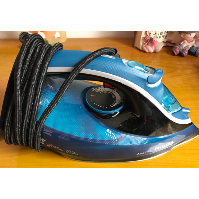 飞利浦philips蒸汽电熨斗家用大容量水箱防滴持久熨烫自动断电3档陶瓷