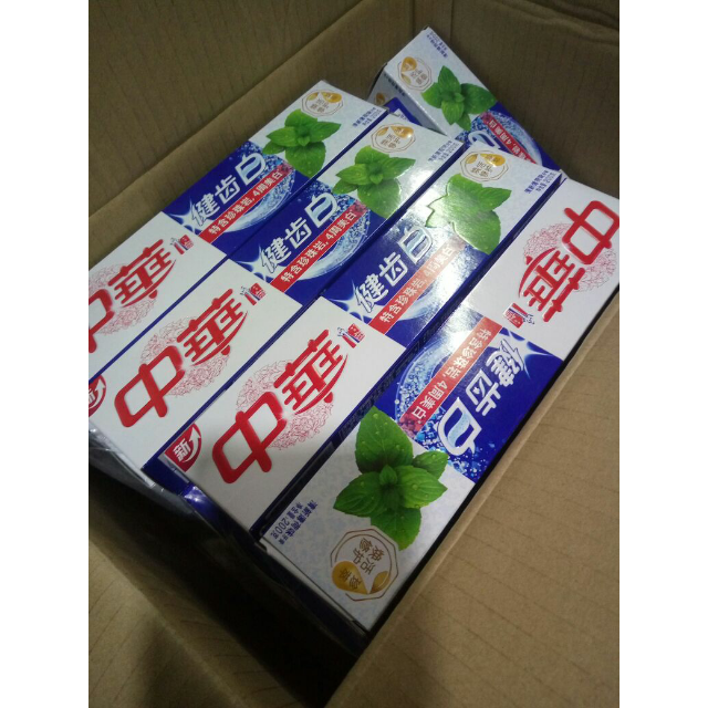 中华zhonghua健齿白牙膏清新薄荷味200g联合利华