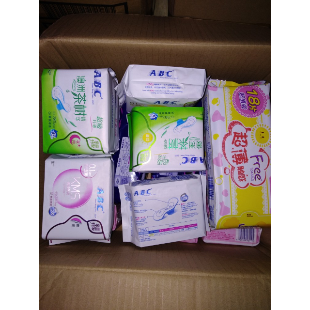abc卫生巾48片6包纤薄棉柔透气多系列姨妈巾日用夜用