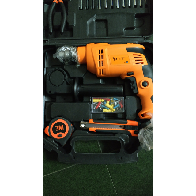 > 【苏宁自营】工蜂gi550re家用冲击钻套装 电动工具/电钻/电动螺丝刀