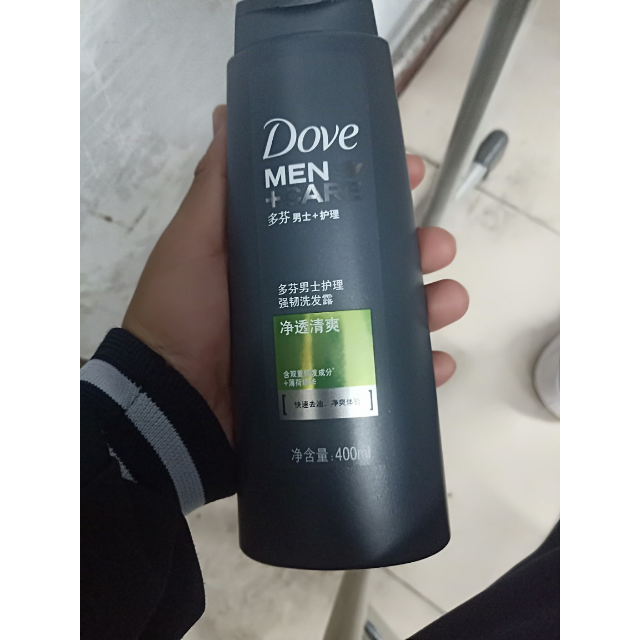 多芬dove洗发水男士护理强韧洗发露净透清爽400ml联合利华