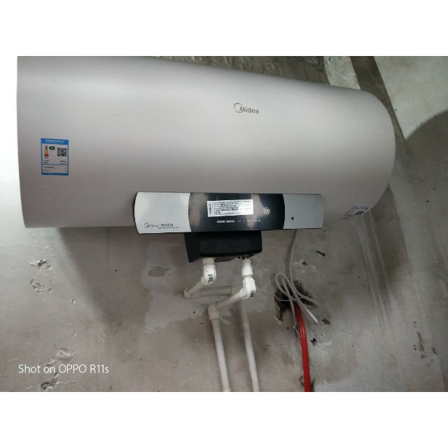 美的midea60升電熱水器f6030j5he3000w渦旋速熱10秒出熱水手機智能