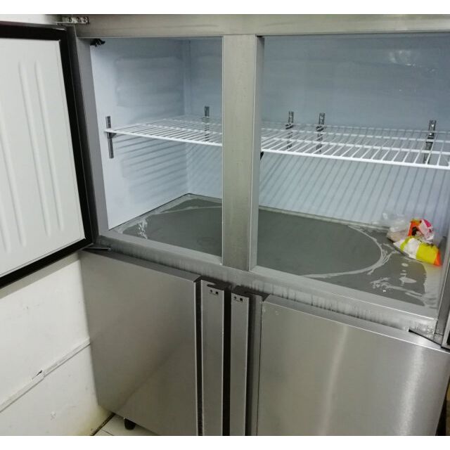 lecon乐创918l商用四门冰柜厨房冰箱六门双门展示柜冷藏立式冷冻冰柜