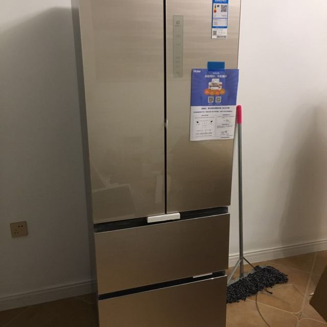 海尔(haier)bcd-331wdgq 331升法式多门冰箱 一级能效彩晶玻璃面板