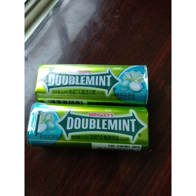 绿箭doublemint糖果茉莉花茶味35粒238g