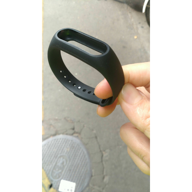 适用小米手环2腕带原装替换带 米二智能运动防丢加固手环表带黑色