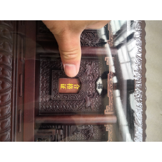 棺材寿盒骨灰盒墓碑棺木加厚随葬品随葬墓穴刻字黑檀木精雕现代