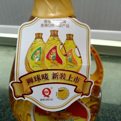 狮球唛 一级压榨 食用花生油 2.38l