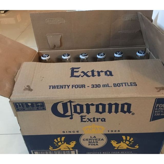 科罗娜进口啤酒330ml24瓶整箱装口感清醇色彩明亮