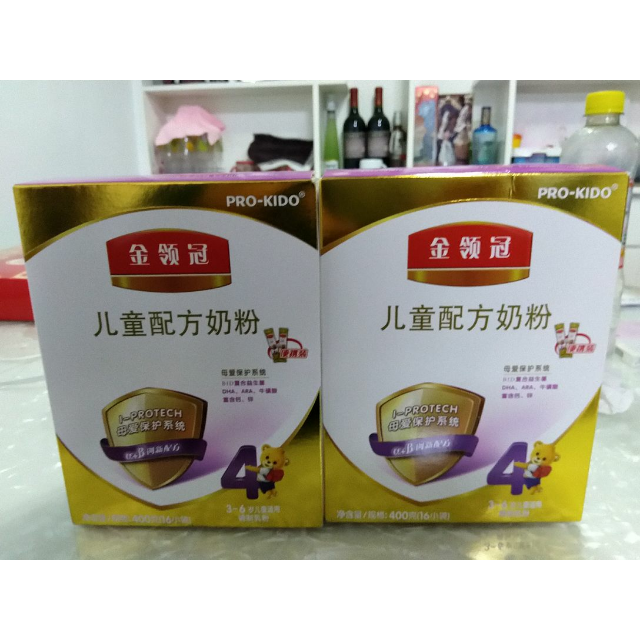 伊利金领冠4段儿童配方奶粉盒装400g