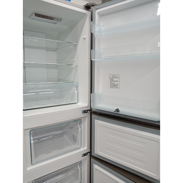 海尔haierbcd220wdvl220升三门无霜冰箱静谧金外观风冷无霜中门自由变