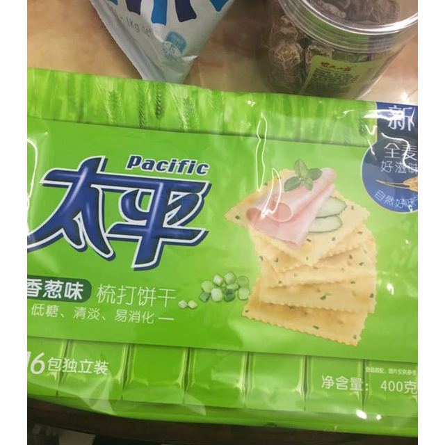 太平梳打饼干香葱口味400g新旧包装随机发货