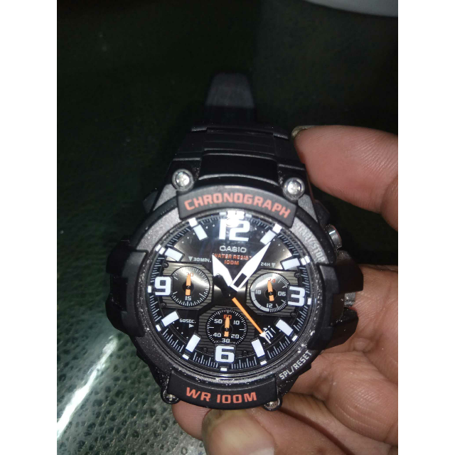 卡西欧casio手表男户外运动表休闲时尚百搭三表盘防水计时学生男士