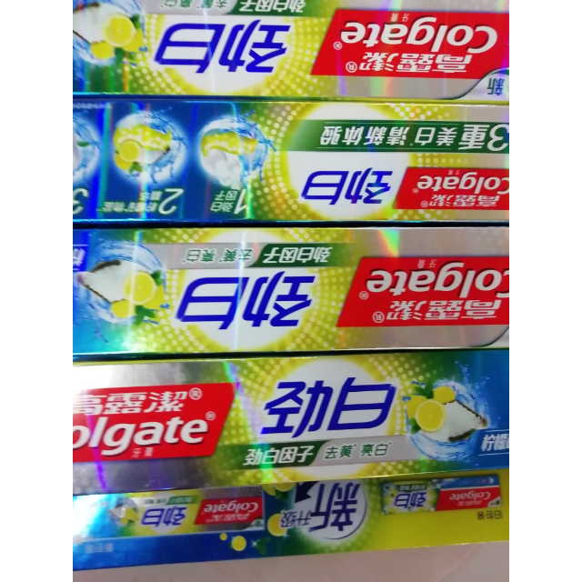高露洁colgate劲白柠檬矿物盐牙膏180g