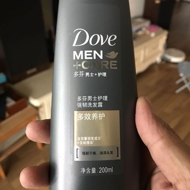 多芬dove洗发水男士护理强韧洗发露多效养护200ml联合利华