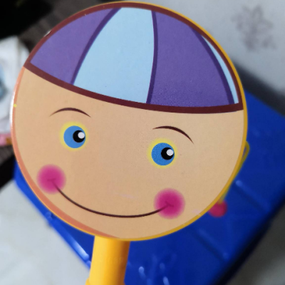 儿童玩具多款表情卡通双面手摇铃趣味拨浪鼓 婴儿早教玩具 款式随机