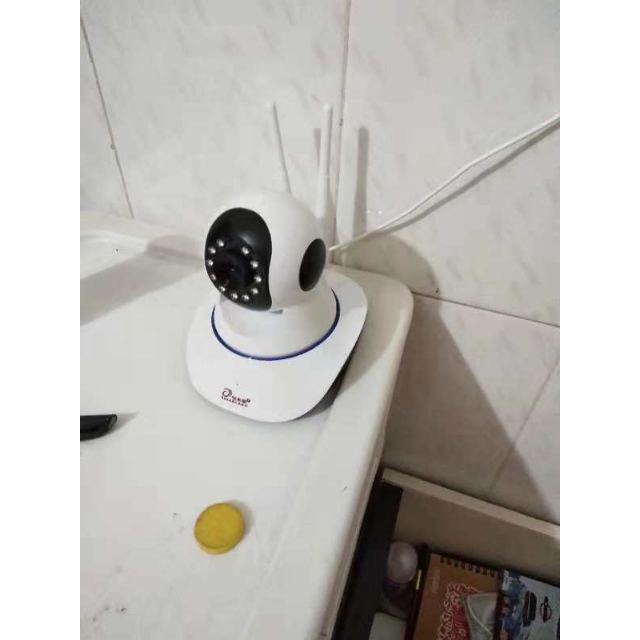锐尔朗无线摄像头wifif远程监控器360度旋转摄像头智能家用高清插卡