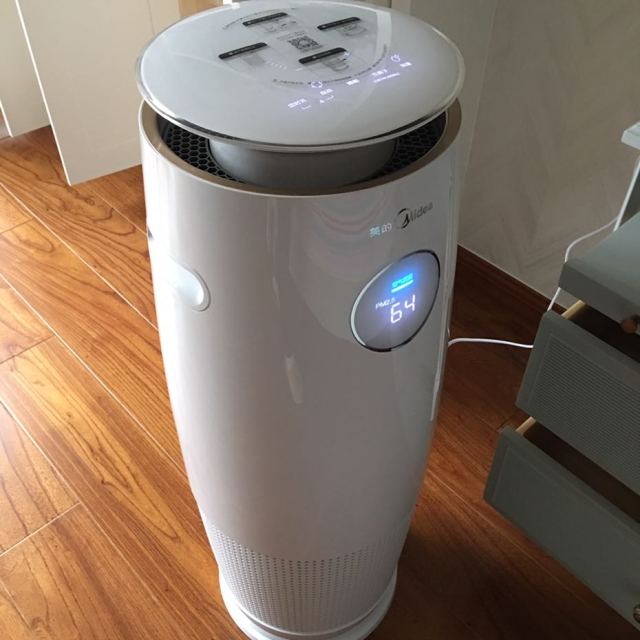 美的(midea)空气净化器kj400g-b21 除雾霾甲醛二手烟 wifi智能加湿