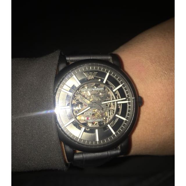 阿玛尼(emporio armani)手表ar1980 不锈钢带机械表 商务男士手表全