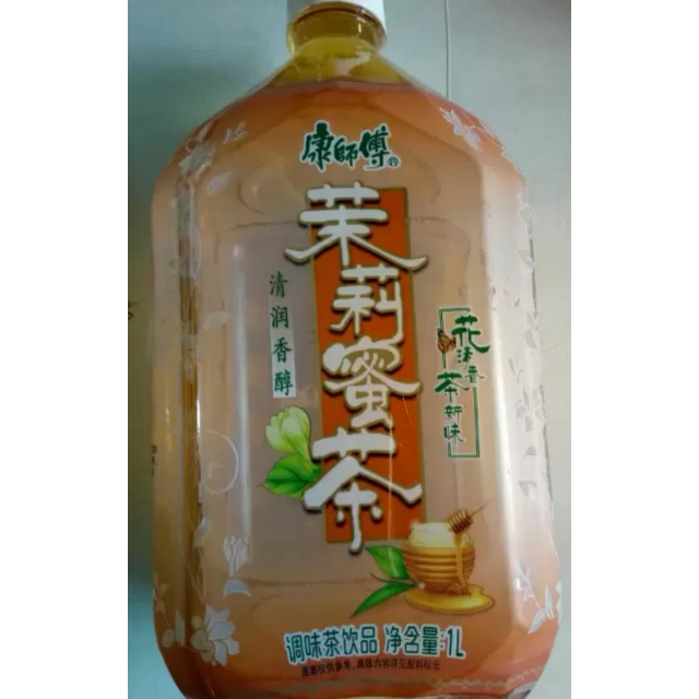 康师傅茉莉蜜茶1l12瓶箱装茶饮料