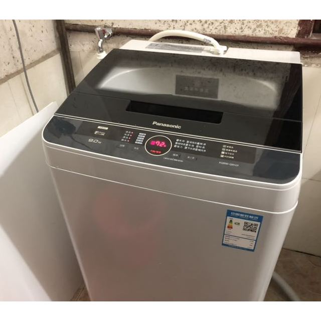 松下panasonicxqb90q9h2f9kg全自动家用波轮静音节能洗脱一体波轮洗衣