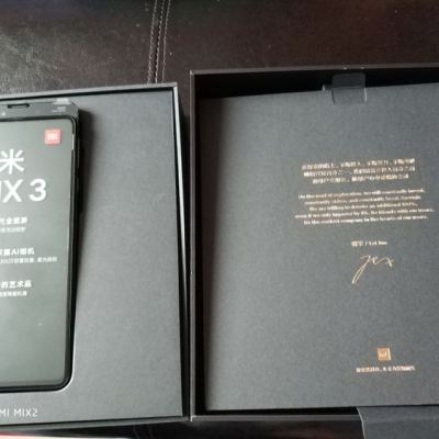 【11.1抢先预约】Xiaomi/小米 小米Mix3 6GB+128GB 黑色 移动联通电信4G手机 全面屏晒单图