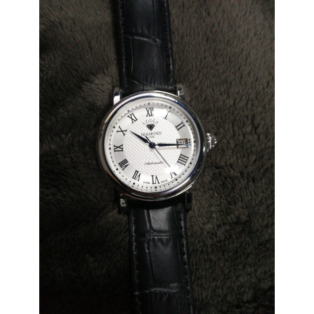 上海钻石牌(diamond)全自动机械表男女手表男女罗马三针日历防水奢华