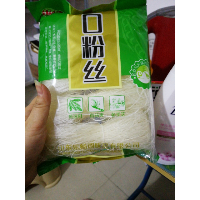 乐畅龙口粉丝袋装200g柔韧细滑爽口豌豆粉绿豆粉