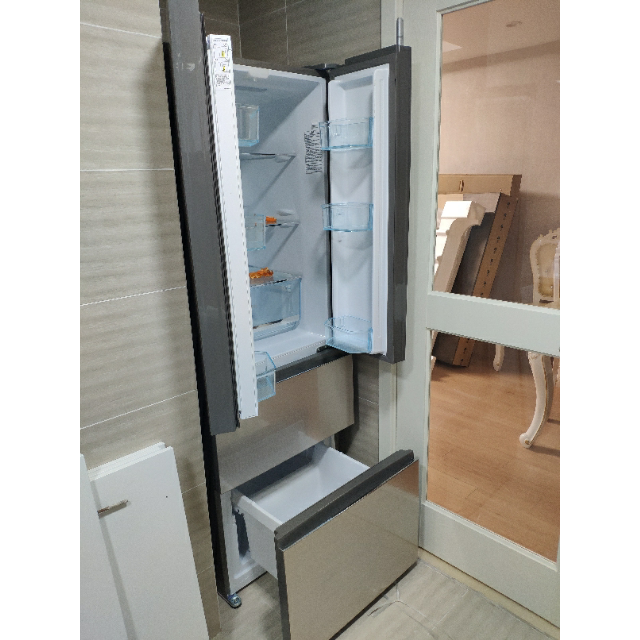 海尔(haier)bcd-331wdgq 331升法式多门冰箱 一级能效彩晶玻璃面板
