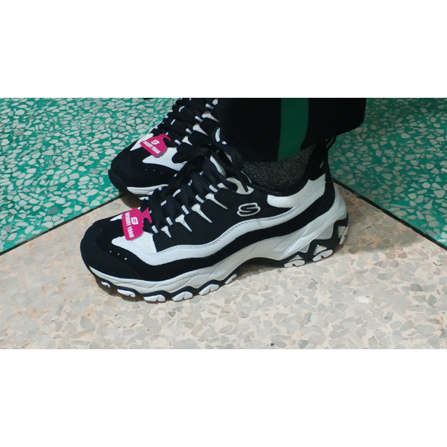 skechers斯凯奇女鞋熊猫鞋休闲鞋运动鞋防滑耐磨板鞋66666042bkw黑色