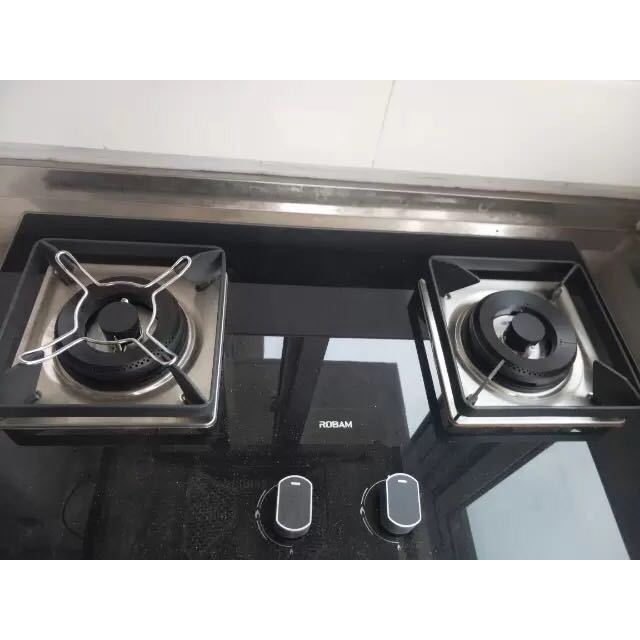 老板robam燃气灶jzt56b0天然气42kw嵌入式钢化玻璃面板